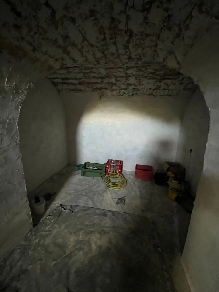 kellersanierung vorher eine baustelle im keller